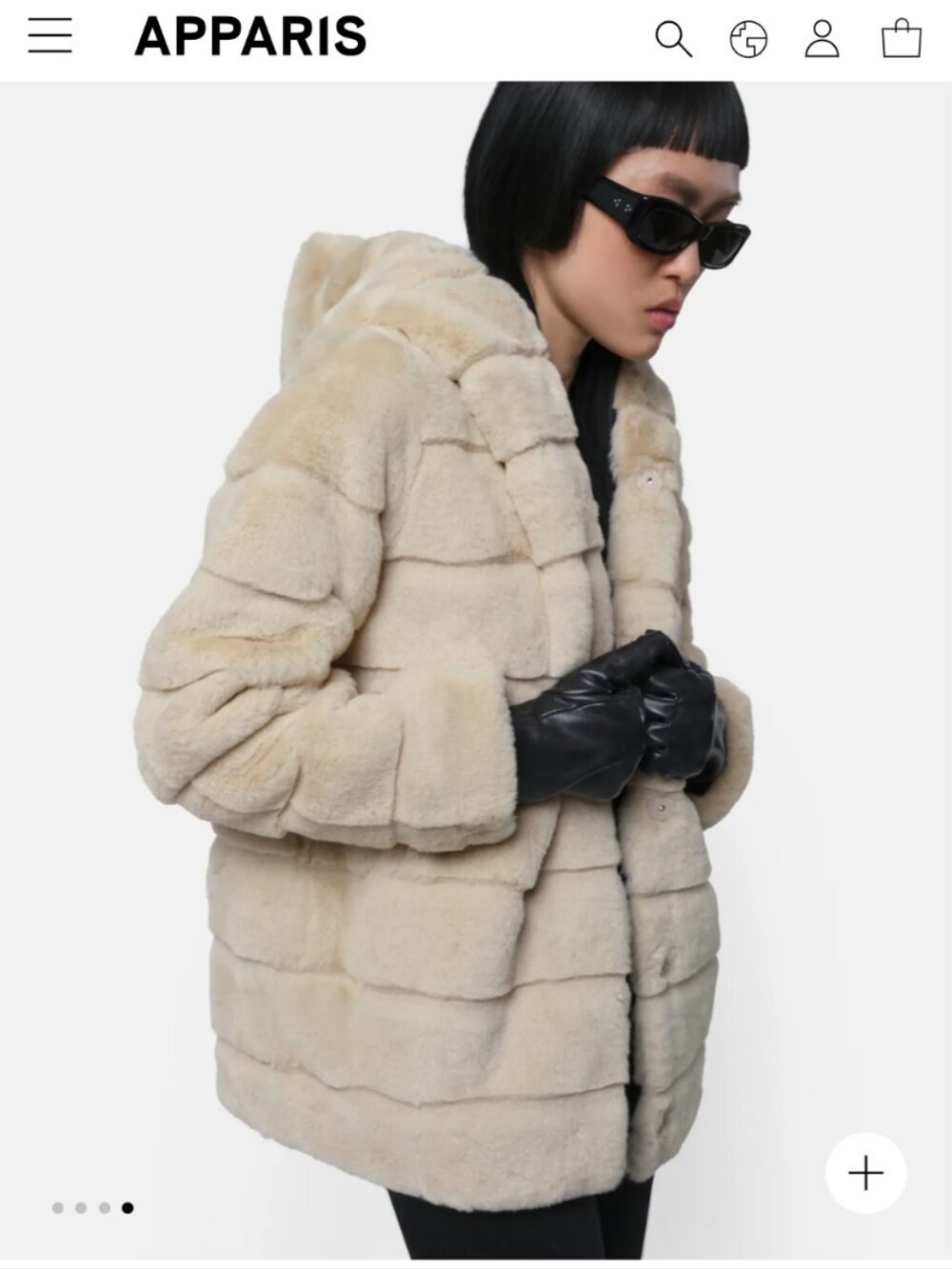 APPARIS - GOLDY COAT - SOFT FAUX FUR